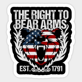 The Right To Bear Arms Gun Owner Sticker